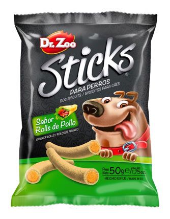 Dr. Zoo - Sticks - Biscotti al gusto di pollo - 50 gr - Cesarano s.a.s.